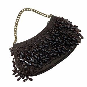 Banana Republic Bag Purse Brown Beaded
